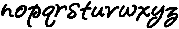 Tender Blossom otf (400) Font LOWERCASE