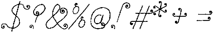 Tendril Tale ttf (400) Font OTHER CHARS