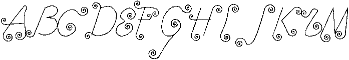 Tendril Tale ttf (400) Font UPPERCASE