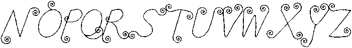 Tendril Tale ttf (400) Font UPPERCASE