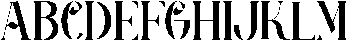 Tenebra Templar otf (400) Font UPPERCASE