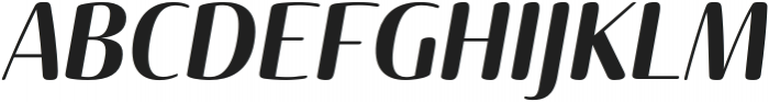 Terfens Contrast Cond Bold Italic otf (700) Font UPPERCASE