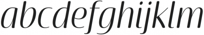 Terfens Contrast Cond Book Italic otf (400) Font LOWERCASE