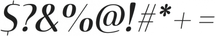 Terfens Contrast Cond Medium Italic otf (500) Font OTHER CHARS