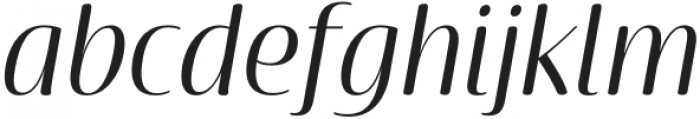 Terfens Contrast Cond Regular Italic otf (400) Font LOWERCASE