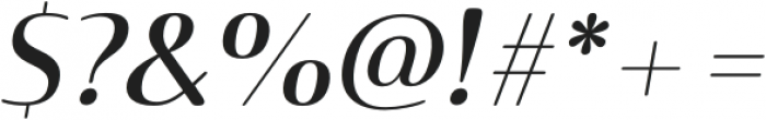Terfens Contrast Ext Medium Italic otf (500) Font OTHER CHARS