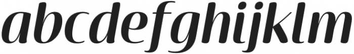 Terfens Contrast Norm Bold Italic otf (700) Font LOWERCASE