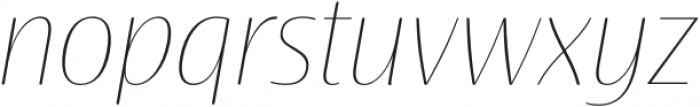 Terfens Contrast Norm Thin Italic otf (100) Font LOWERCASE