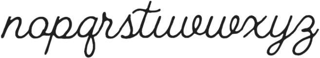 Terra Craft Script Regular otf (400) Font LOWERCASE