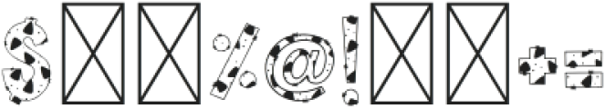 Terrible 4 Regular otf (400) Font OTHER CHARS