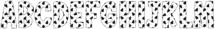 Terrible 4 Regular otf (400) Font UPPERCASE