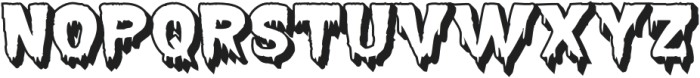 Terrify 3D Display otf (400) Font LOWERCASE