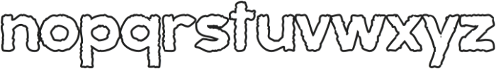 Terrify Outline Rough otf (400) Font LOWERCASE