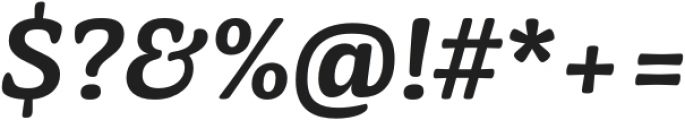 Testun SemiBold Italic otf (600) Font OTHER CHARS
