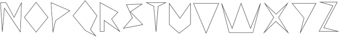 Tetrahedron Regular otf (400) Font UPPERCASE