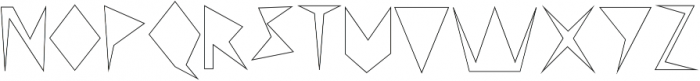 Tetrahedron Regular otf (400) Font LOWERCASE
