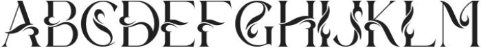 Tevano Regular otf (400) Font UPPERCASE