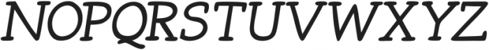 Tex Writer Bold Italic otf (700) Font UPPERCASE