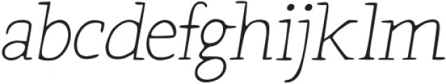 Tex Writer Light Italic otf (300) Font LOWERCASE