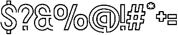 Texar Stencil otf (400) Font OTHER CHARS