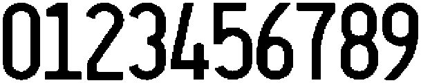 Texas Licese Plate Old Regular ttf (400) Font OTHER CHARS