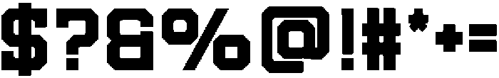 Texas Slab otf (400) Font OTHER CHARS