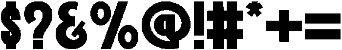 Texas otf (400) Font OTHER CHARS