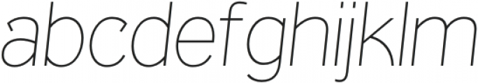 Texicali Alt X Thin Italic otf (100) Font LOWERCASE