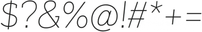 Texicali Thin Italic otf (100) Font OTHER CHARS