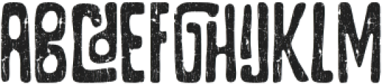 teehand-cracked otf (400) Font UPPERCASE