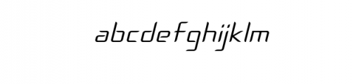 TECHFONT Font LOWERCASE