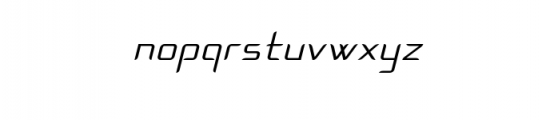 TECHFONT Font LOWERCASE