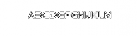 Techno Space.otf Font UPPERCASE