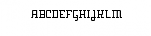 Techno Type Font UPPERCASE