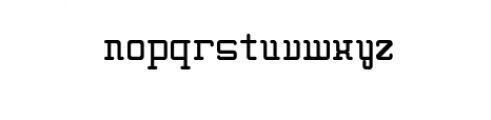 Techno Type Font LOWERCASE