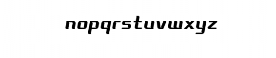 Techno Font LOWERCASE