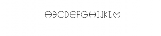 Technosia.otf Font UPPERCASE