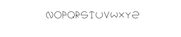 Technosia.otf Font UPPERCASE