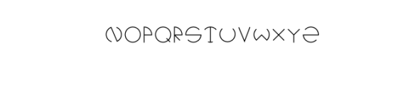 Technosia.otf Font LOWERCASE