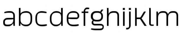 Tecna Light Font LOWERCASE