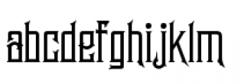 Telegraph Font LOWERCASE