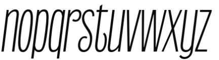 Telemachus ExtraLight Italic Font LOWERCASE