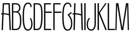 Telemachus ExtraLight Font UPPERCASE