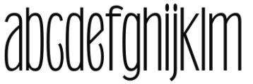 Telemachus ExtraLight Font LOWERCASE