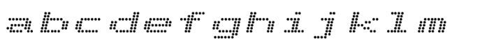 Telidon Extended Bold Italic Font LOWERCASE