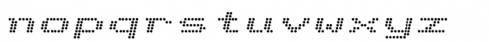 Telidon Extended Bold Italic Font LOWERCASE