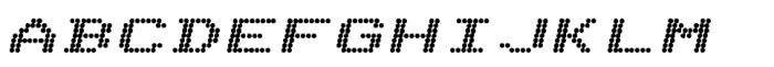 Telidon Extended Heavy Italic Font UPPERCASE