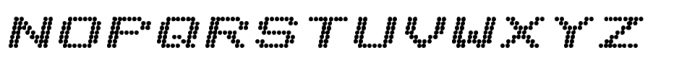 Telidon Extended Heavy Italic Font UPPERCASE