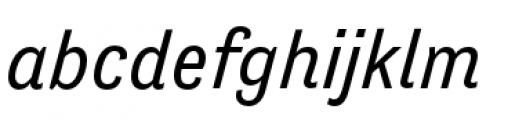 Tenso Italic Font LOWERCASE