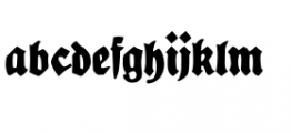 Tentacle Szrift Black Font LOWERCASE